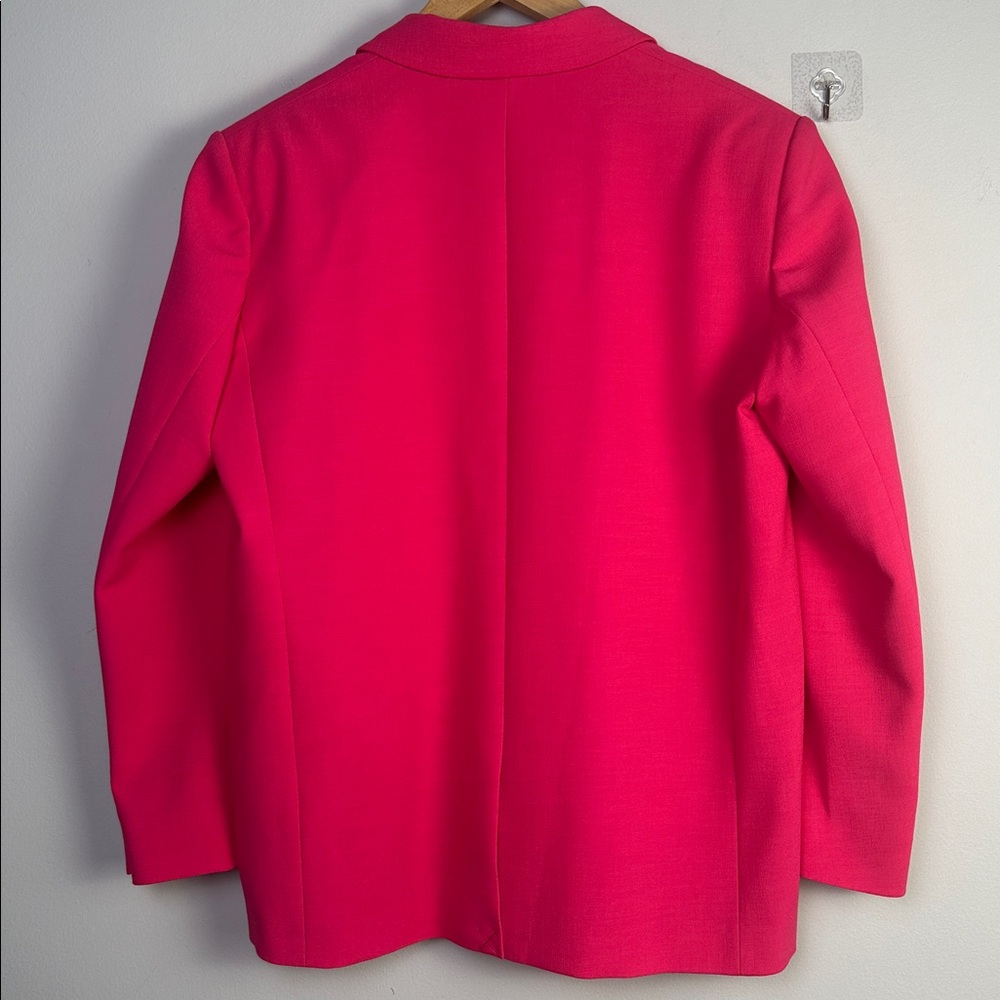 NEW BA&SH Cher Oversized Blazer Fuchsia Menswear Inspired Jacket Feminine Office - Picture 8 of 16